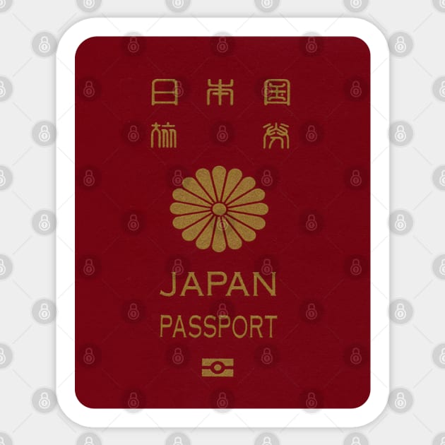 Japon Passport Sticker by Islanr